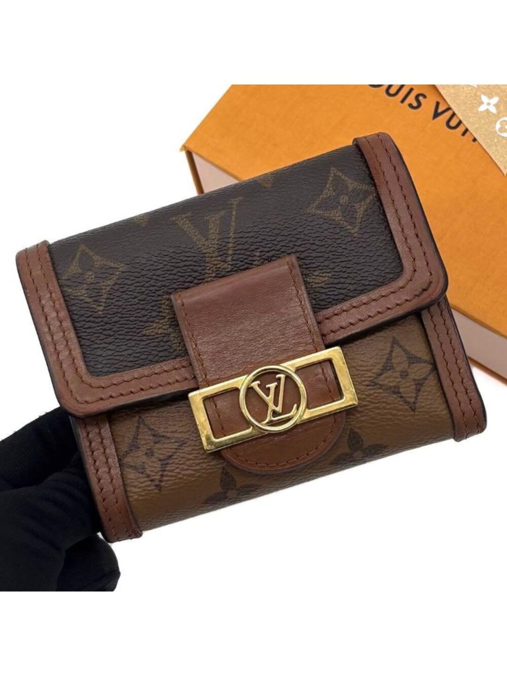 Louis Vuitton Monogram Reverse Portefeuille Dauphine Compact Wallet